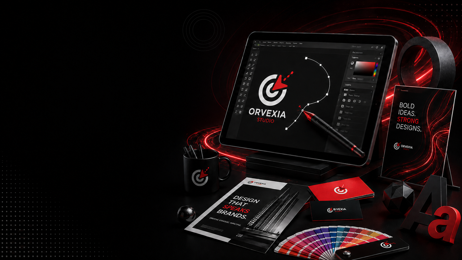 Graphic Designing Services by Orvexia Studio