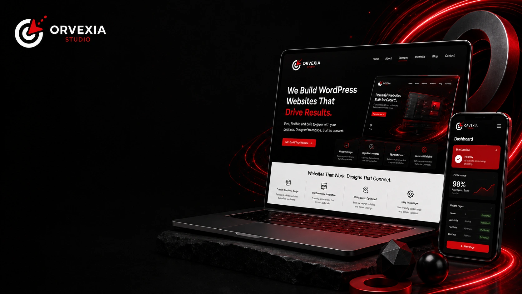 WordPress Website Development by Orvexia Studio